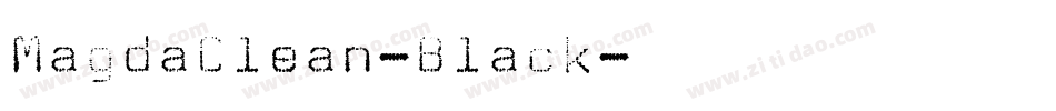 MagdaClean-Black字体转换