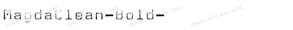 MagdaClean-Bold字体转换