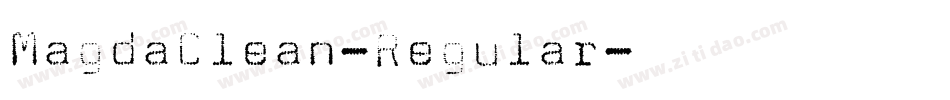 MagdaClean-Regular字体转换