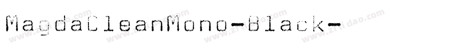 MagdaCleanMono-Black字体转换