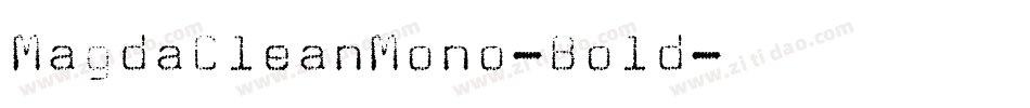 MagdaCleanMono-Bold字体转换