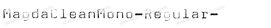 MagdaCleanMono-Regular字体转换
