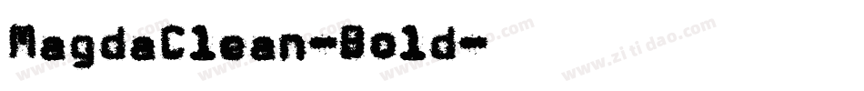 MagdaClean-Bold字体转换