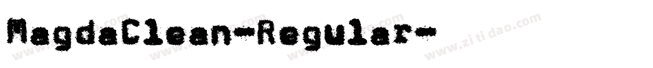MagdaClean-Regular字体转换