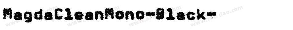 MagdaCleanMono-Black字体转换