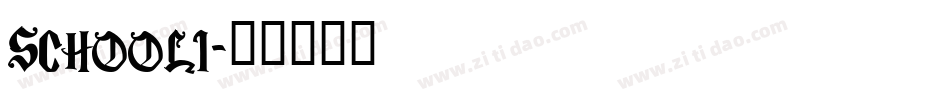 SCHOOLI字体转换