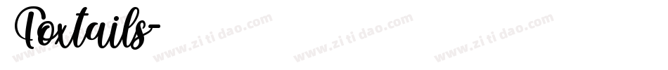 Foxtails字体转换