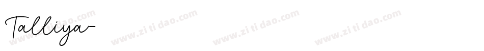 Talliya字体转换