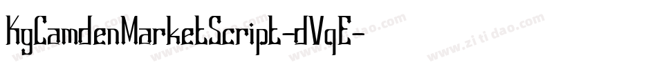 KgCamdenMarketScript-dVqE字体转换