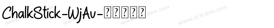 ChalkStick-WjAv字体转换