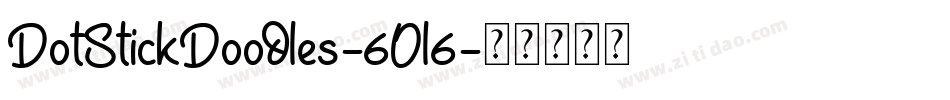 DotStickDoodles-6Ol6字体转换