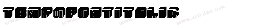 TempoFontItalic字体转换