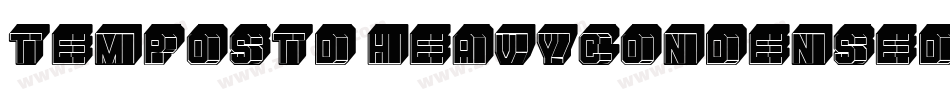 TempoStd-HeavyCondensedIt字体转换
