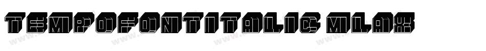 Tempofontitalic-mLax字体转换