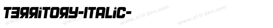 Territory-Italic字体转换