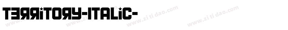 Territory-Italic字体转换