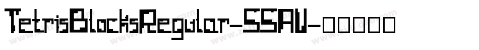 TetrisBlocksRegular-55AV字体转换