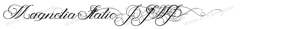 MagnoliaItalic-PJWP字体转换