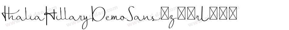 ThaliaHillaryDemoSans-z89rL字体转换
