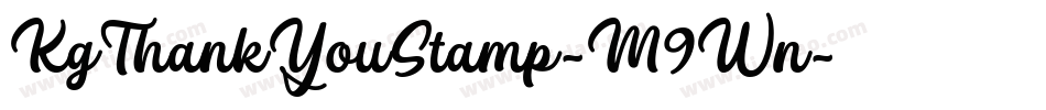 KgThankYouStamp-M9Wn字体转换