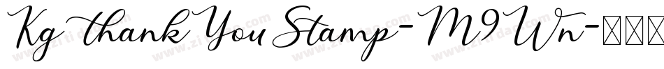 KgThankYouStamp-M9Wn字体转换