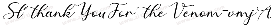SlThankYouForTheVenom-vmjA字体转换