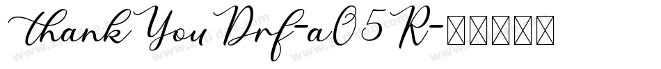 ThankYouDrf-aO5R字体转换