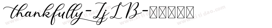 Thankfully-ZjLB字体转换