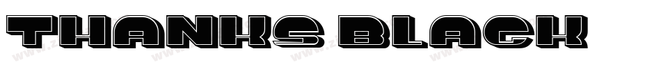 Thanks-Black字体转换