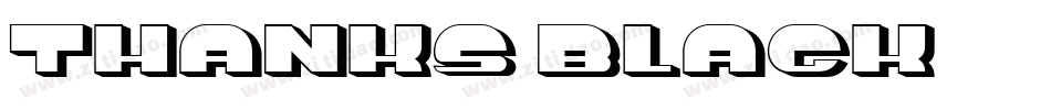 Thanks-Black字体转换