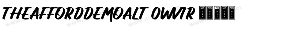 TheAffordDemoAlt-0Wv1r字体转换