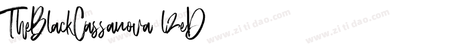TheBlackCassanova-l2eD字体转换