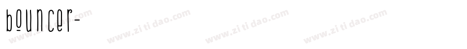 bouncer字体转换