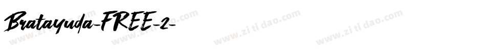 Bratayuda-FREE-2字体转换