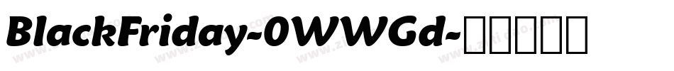 BlackFriday-0WWGd字体转换