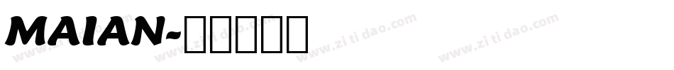 MAIAN字体转换