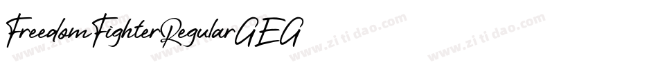 FreedomFighterRegular-GE9G字体转换 FreedomFighterRegular-GE9G字体转换