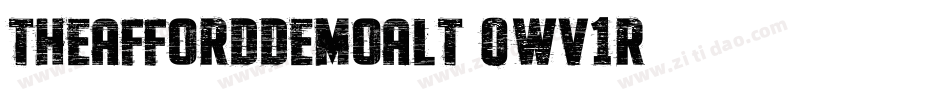 TheAffordDemoAlt-0Wv1r字体转换