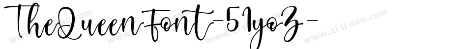 TheQueenFont-51yoZ字体转换
