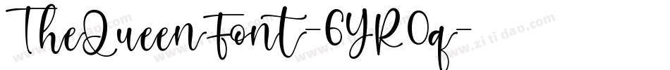 TheQueenFont-6YR0q字体转换