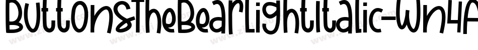ButtonsTheBearLightItalic-Wn4A字体转换