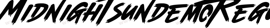 MidnightSunDemoRegular-DvxE字体转换 MidnightSunDemoRegular-DvxE字体转换