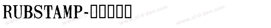 RUBSTAMP字体转换