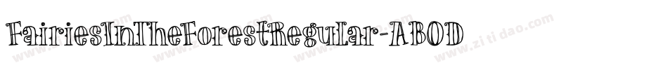 FairiesInTheForestRegular-AB0D字体转换