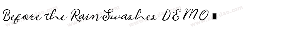 Before-the-Rain-Swashes-DEMO字体转换