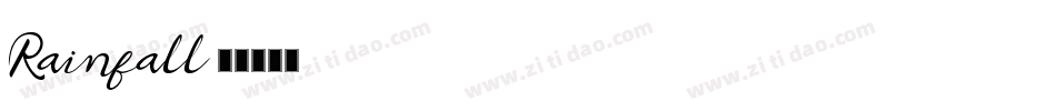 Rainfall字体转换