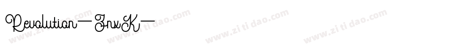 Revolution-ZnxK字体转换