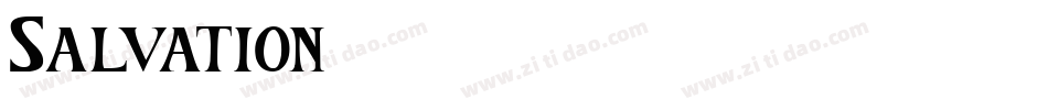 Salvation字体转换