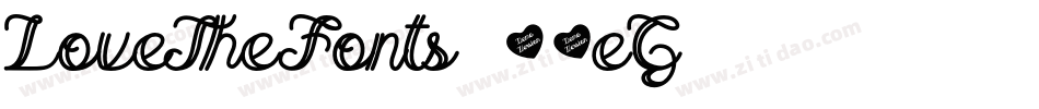 LoveTheFonts-54eG字体转换