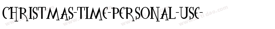 Christmas-Time-Personal-Use字体转换